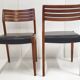 Suite of 6 Scandinavian chairs 1960 vintage