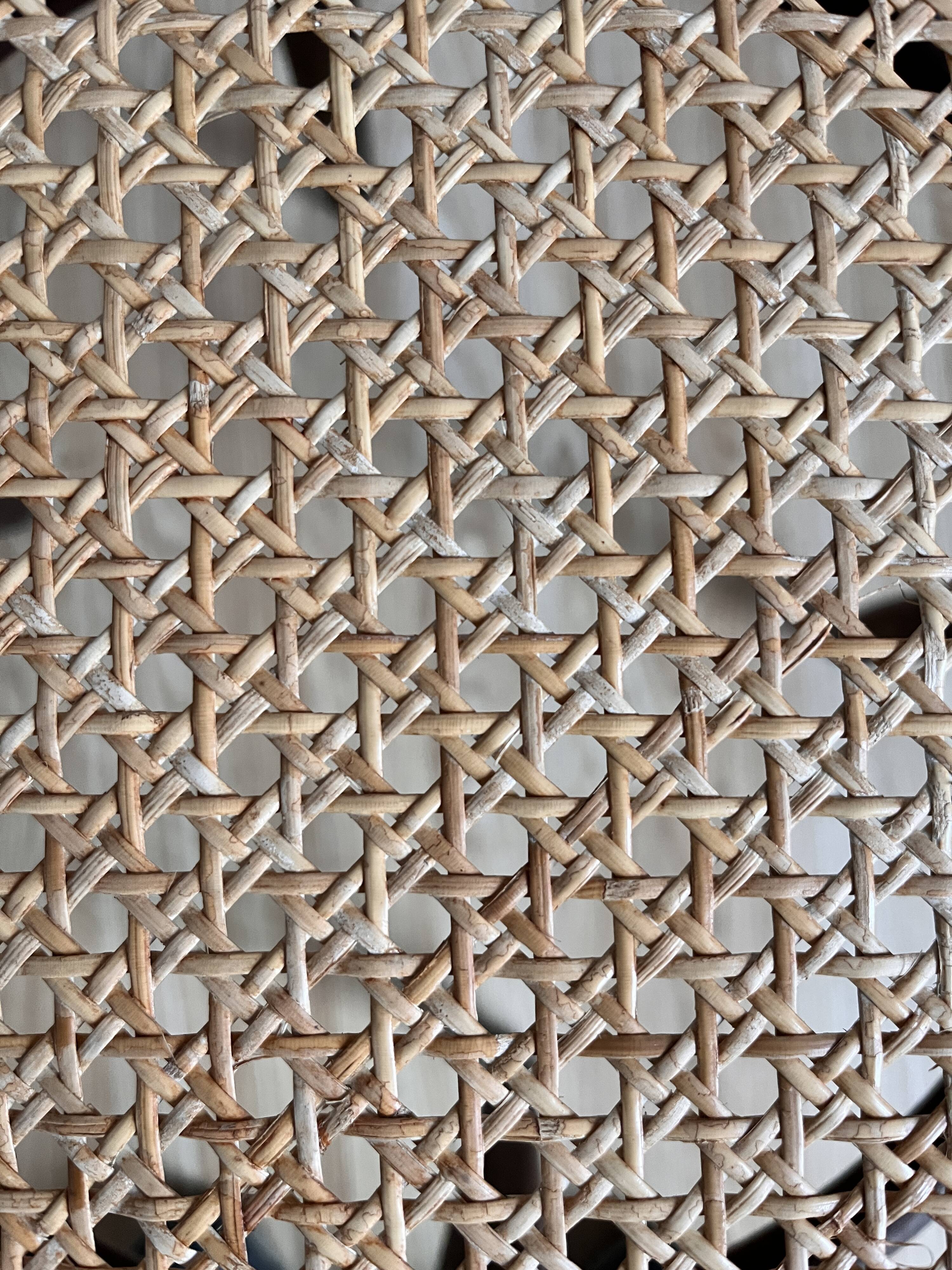 Bistro chair with caning