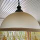 Satin glass suspension with bangs