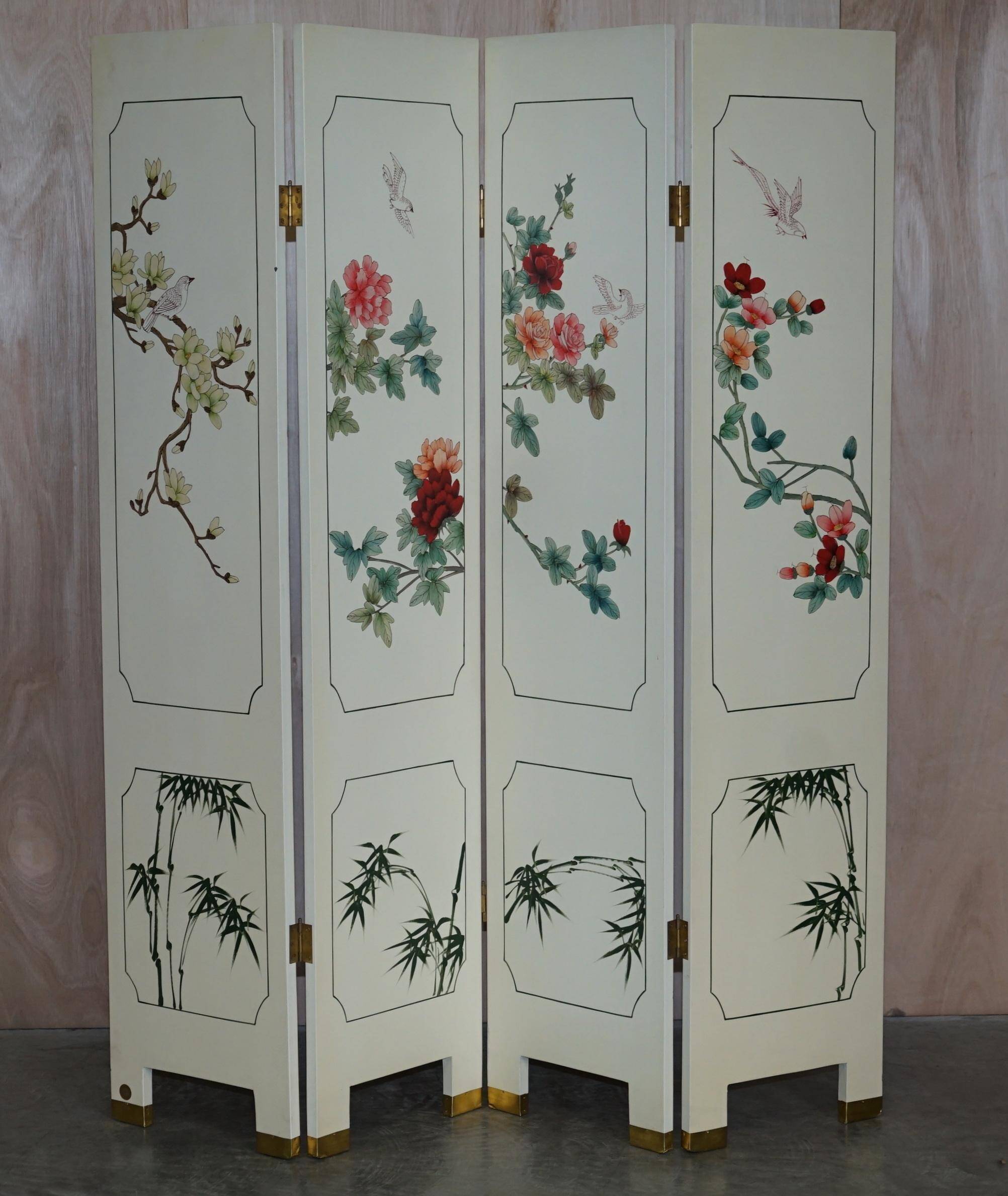 Vintage folding screen in hard stone