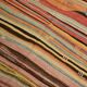 Tapis Kilim rayé rose et orange