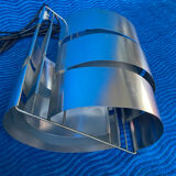 VINTAGE 1970 SPACE AGE BRUSHED ALUMINIUM LAMP/SUSPENSION MAX SAU