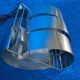 VINTAGE 1970 SPACE AGE BRUSHED ALUMINIUM LAMP/SUSPENSION MAX SAU