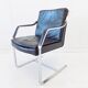 Fauteuil en cuir noir Knoll Art Collection par Rudolf B. Glatzel