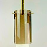 60s 70s lamp light ceiling lamp brass glass space age design 60s
