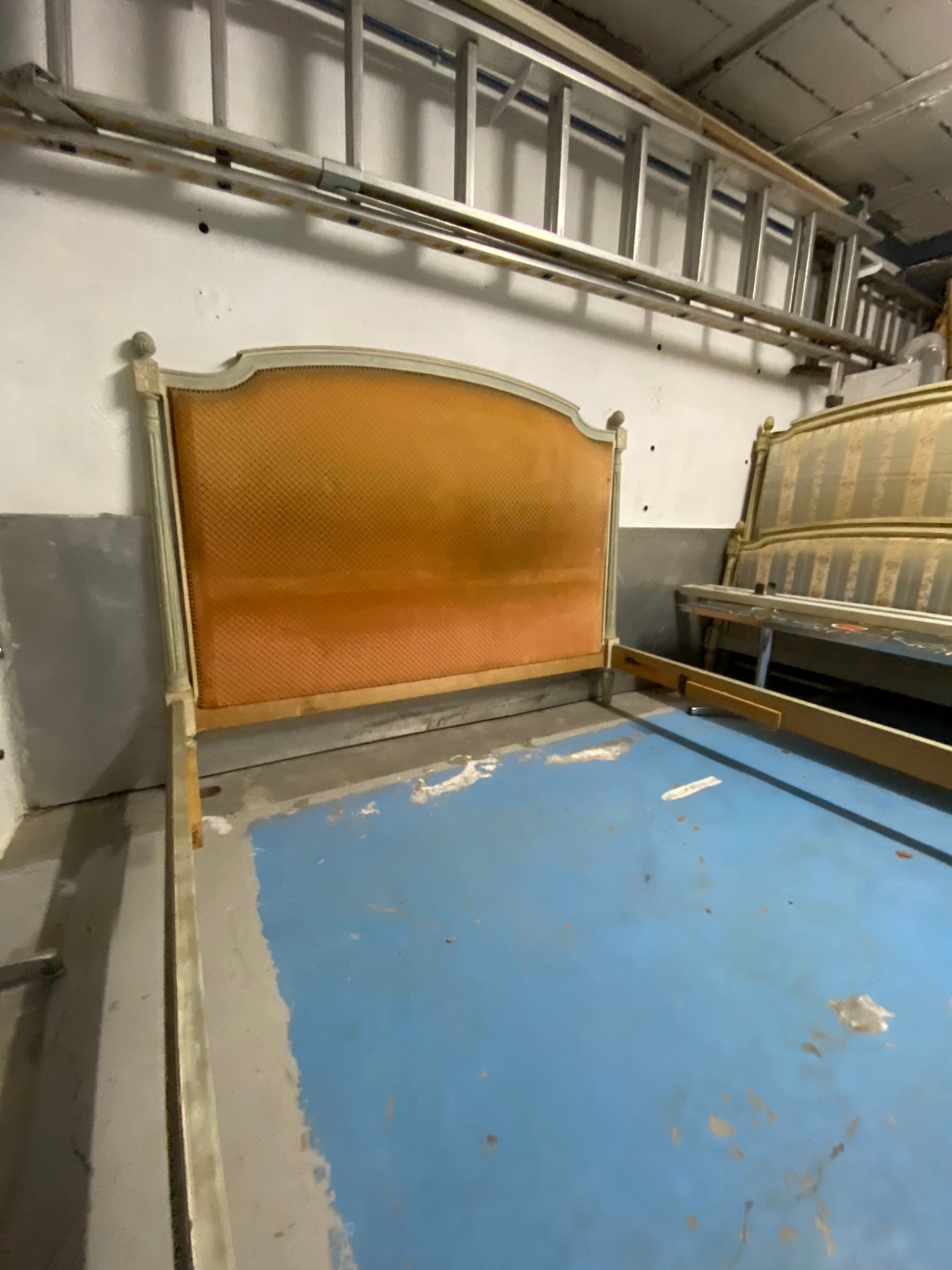 Louis XVII style bed frame with columns