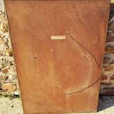 Bevelled gold Deknudt mirror with frames, Belgium, 20th century.