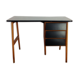 Black and wood office, 60s