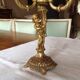Pair of bronze candlesticks, early 20th