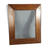 Cadre ancien bois style hollandais bords inversés 55,5x45 feuillure 40,5x30,3 cm SB