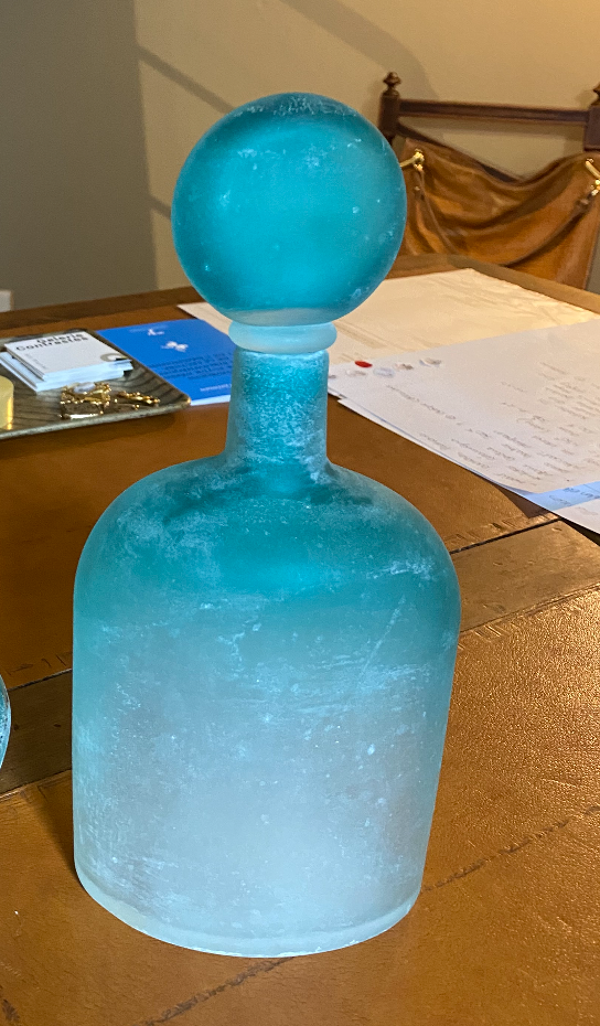 Bouteille en verre Murano Cenedese