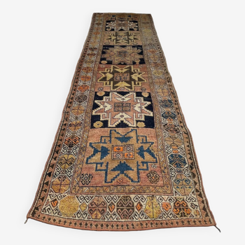 Tapis turc antique, 326 x 96 cm