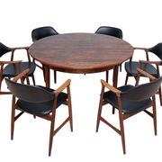 1960s Mid-Century Dining Set, 6 Carlton Armchairs by Låte Møbelfabrikk & Ex
