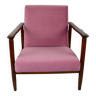 GFM-142 Armchair in Pink Velvet attributed to Edmund Homa, 1970s