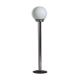 Chrome floor lamp with large opaline globe, Italy 1970s