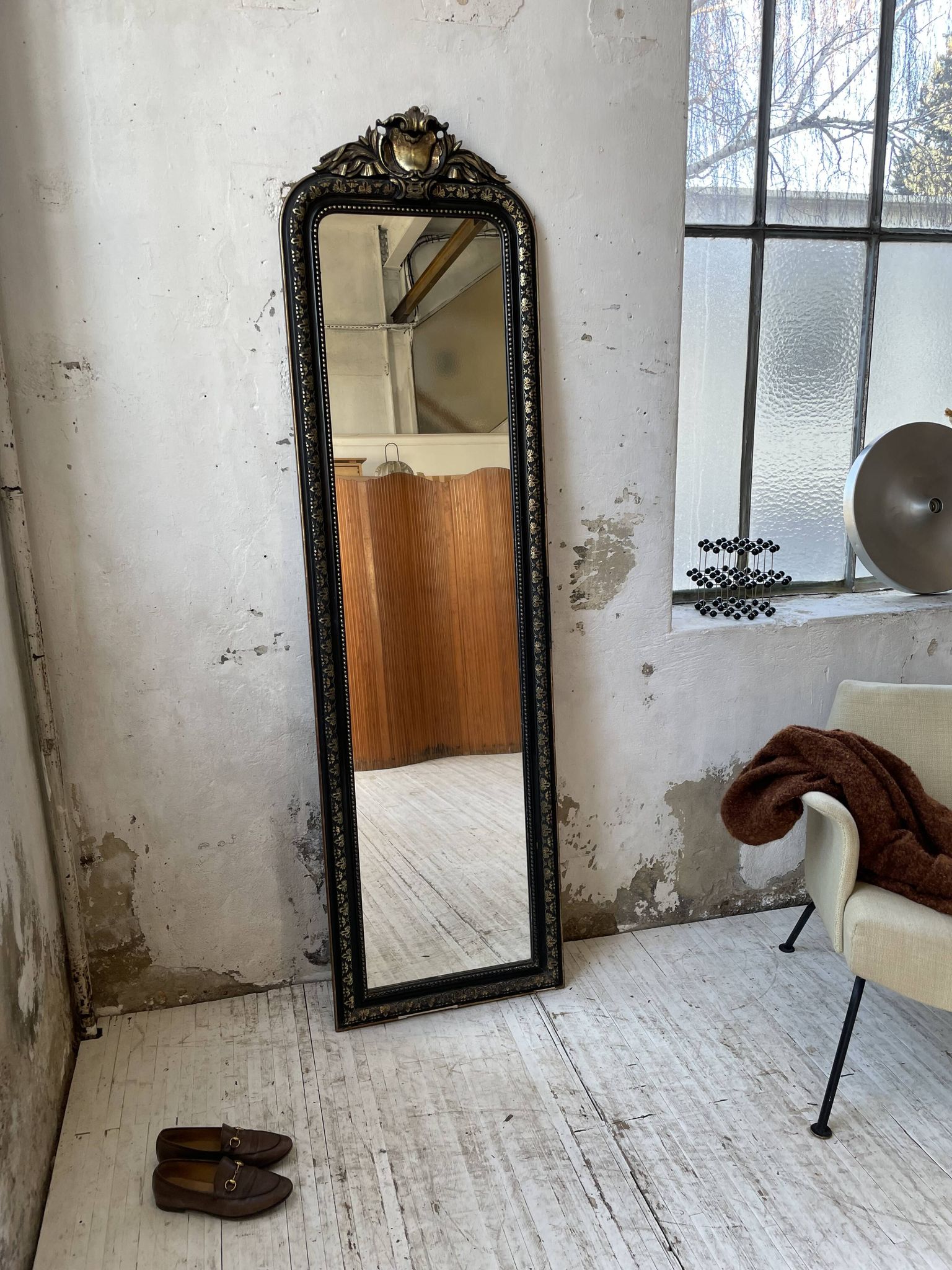 Miroir XXL blanc Louis Philippe 2m