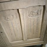 Solid natural oak sideboard circa 1920