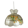 Capiz shell pendant light with flowers