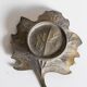 Trinket bowl vintage brass leaf