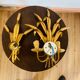 Pair of gilded wall sconces sheaves of wheat