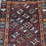 Tapis ancien Kurde Turquie laine fait main 112x200 cm