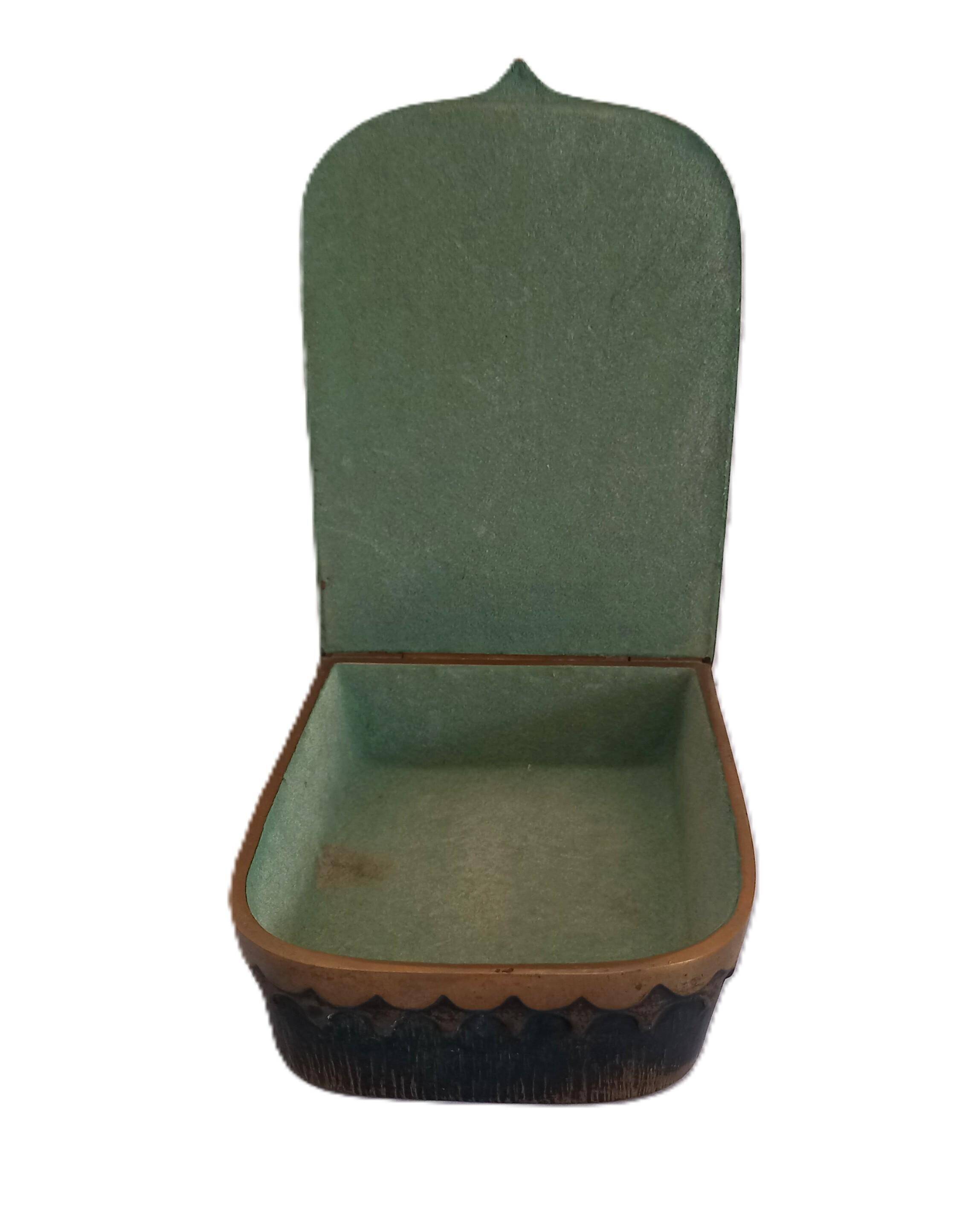 Bronze signed Max Le Verrier / Box / Bronze box / Key tray