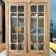 Small Parisian display case in raw wood