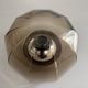 Flush-mounted brown glass fixture and metal base by N Leuchten, 1960s, Germany.