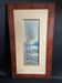 Large watercolor from the early 20th century, signed landscape of a wooded river bank