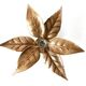 Applique florale de Willy Daro, style Hollywood Regency, 1970.