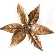 Applique florale de Willy Daro, style Hollywood Regency, 1970.