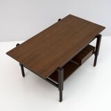 Ico Parisi Mid-Century Modern Italian Mahogany Coffee Table, 1950s