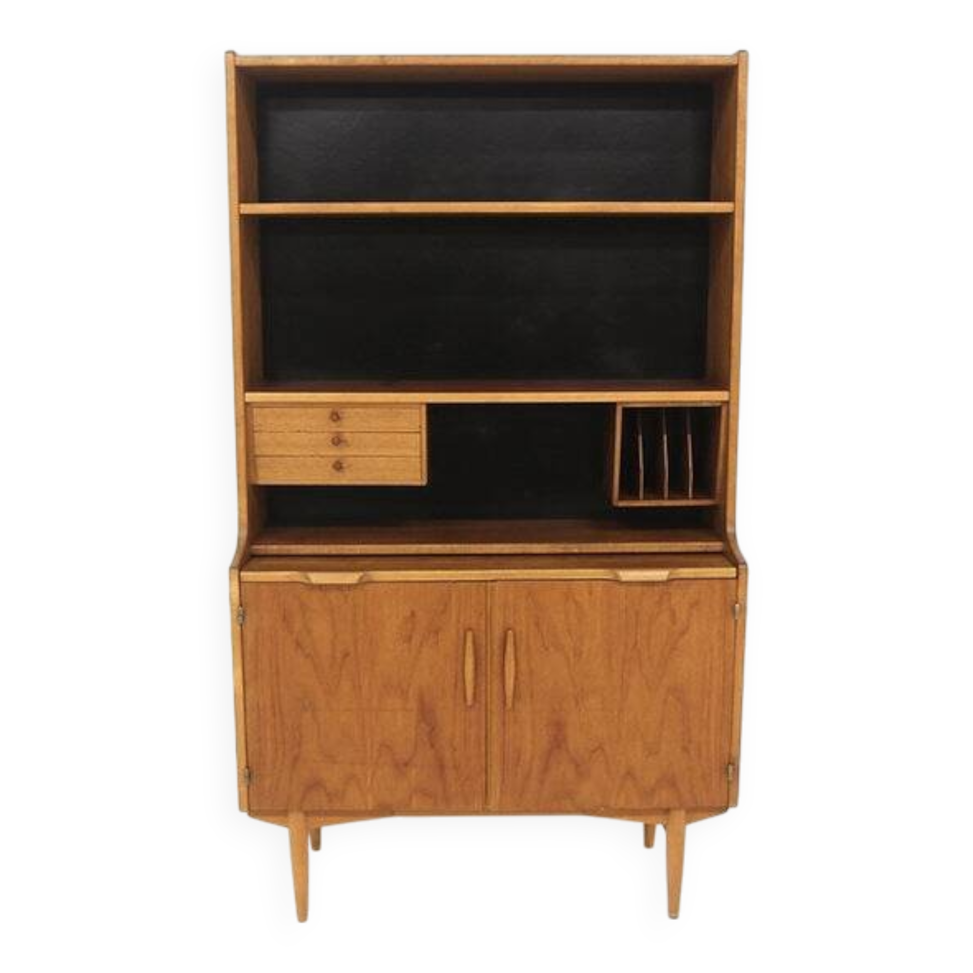 Scandinavian teak secretary, Hugo Troeds, Bjärnum, Sweden, 1950