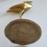 Bird statuette ibis brass