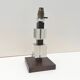 Modernist Art Deco lamp base in wood and glass, France 1930.