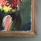 Tableau nature morte bouquet de dahlias