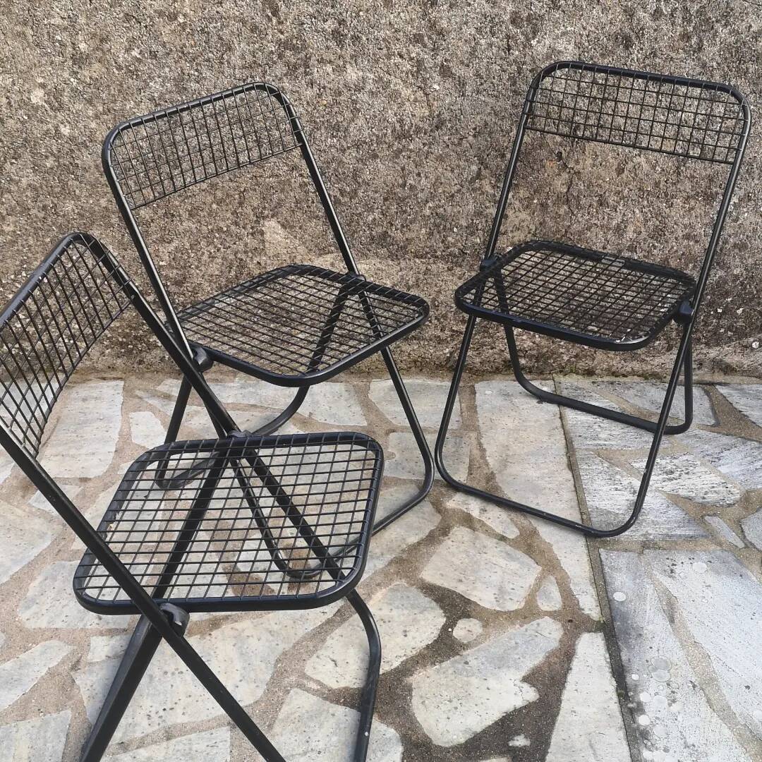 Italian design folding chairs from the 70s