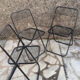 Italian design folding chairs from the 70s