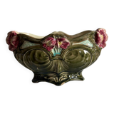 Barbotine planter - Art Nouveau