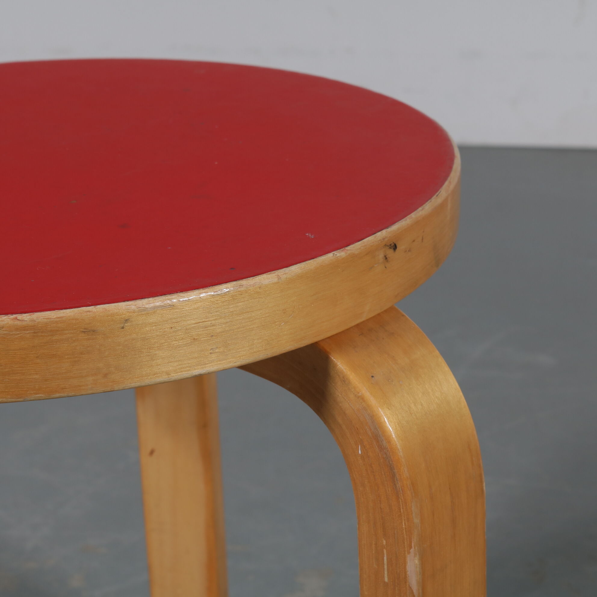 Birch stoo by Alvar Aalto, manufactured by Artek in Finland 1950