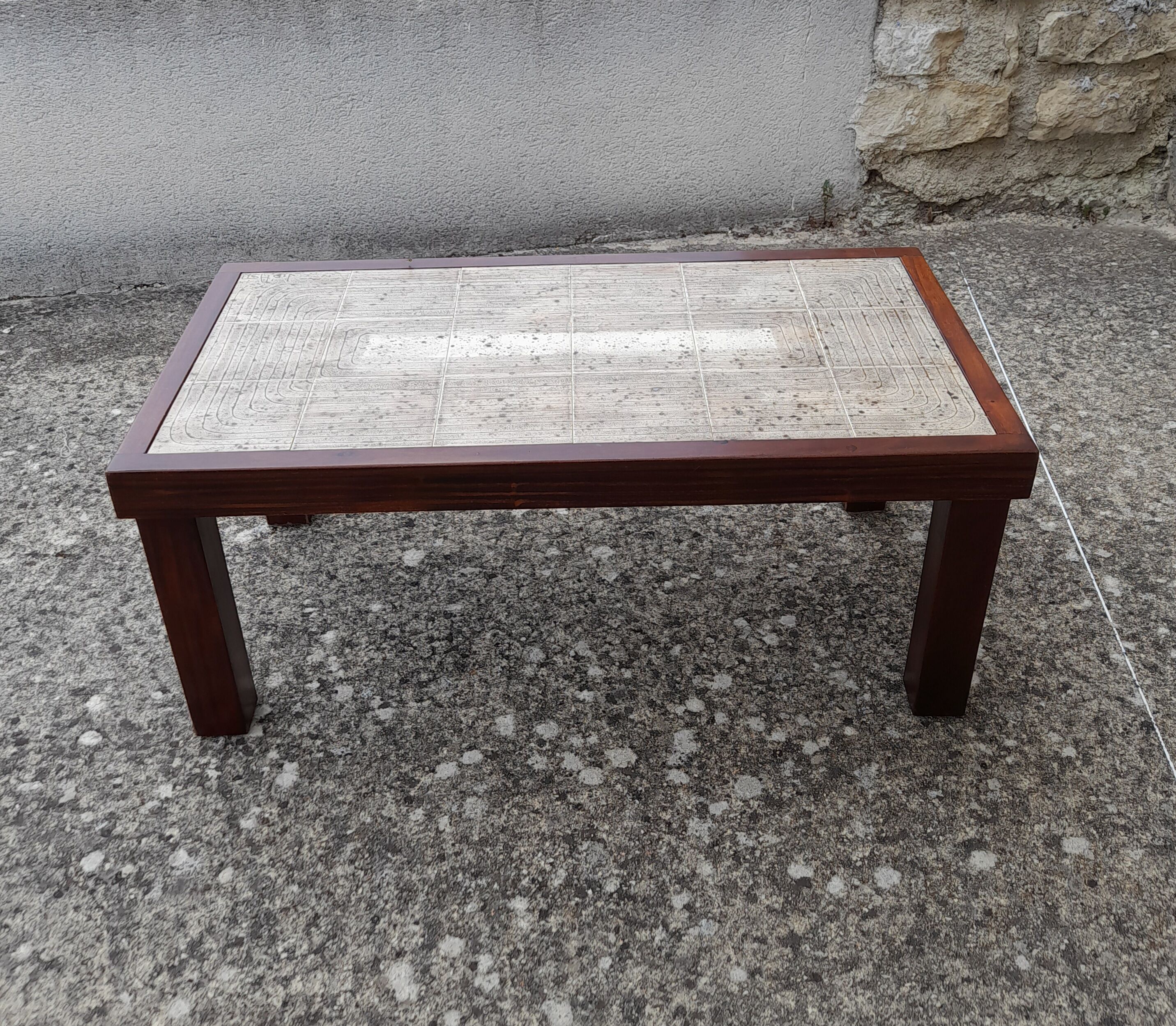 Ceramic coffee table, Jean D Asti 1960