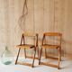Paire de chaises pliantes