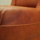 Fauteuil orange, design italien, années 1970, fabricant : Mimo Padova