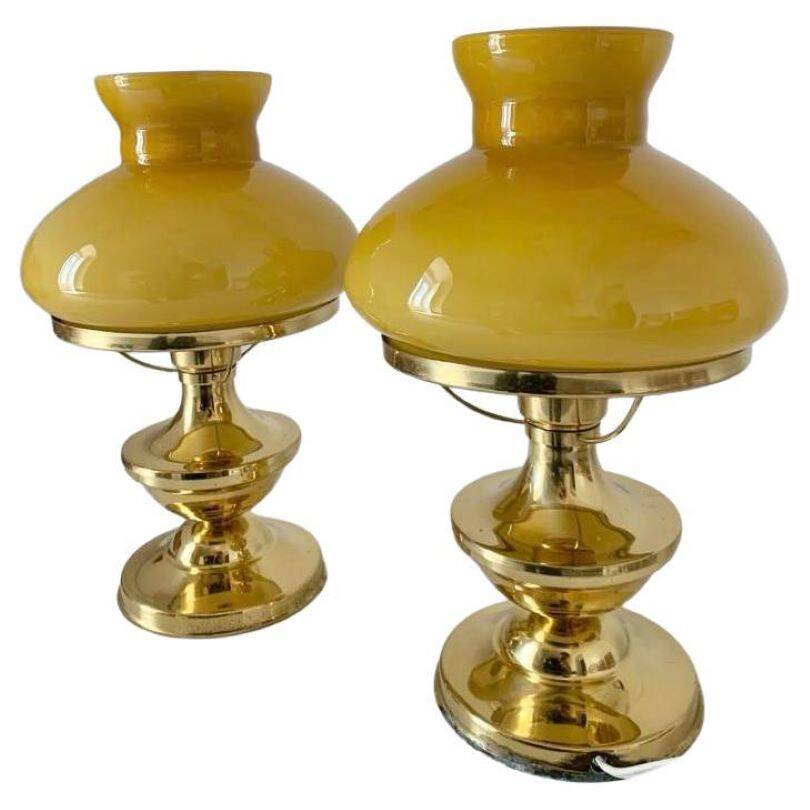 Art deco table lamps, Italy 1930s, set of two