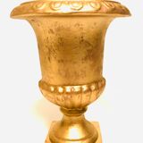 Medici basin in gilded ceramic