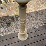 Illuminated alabaster column from the 1950s