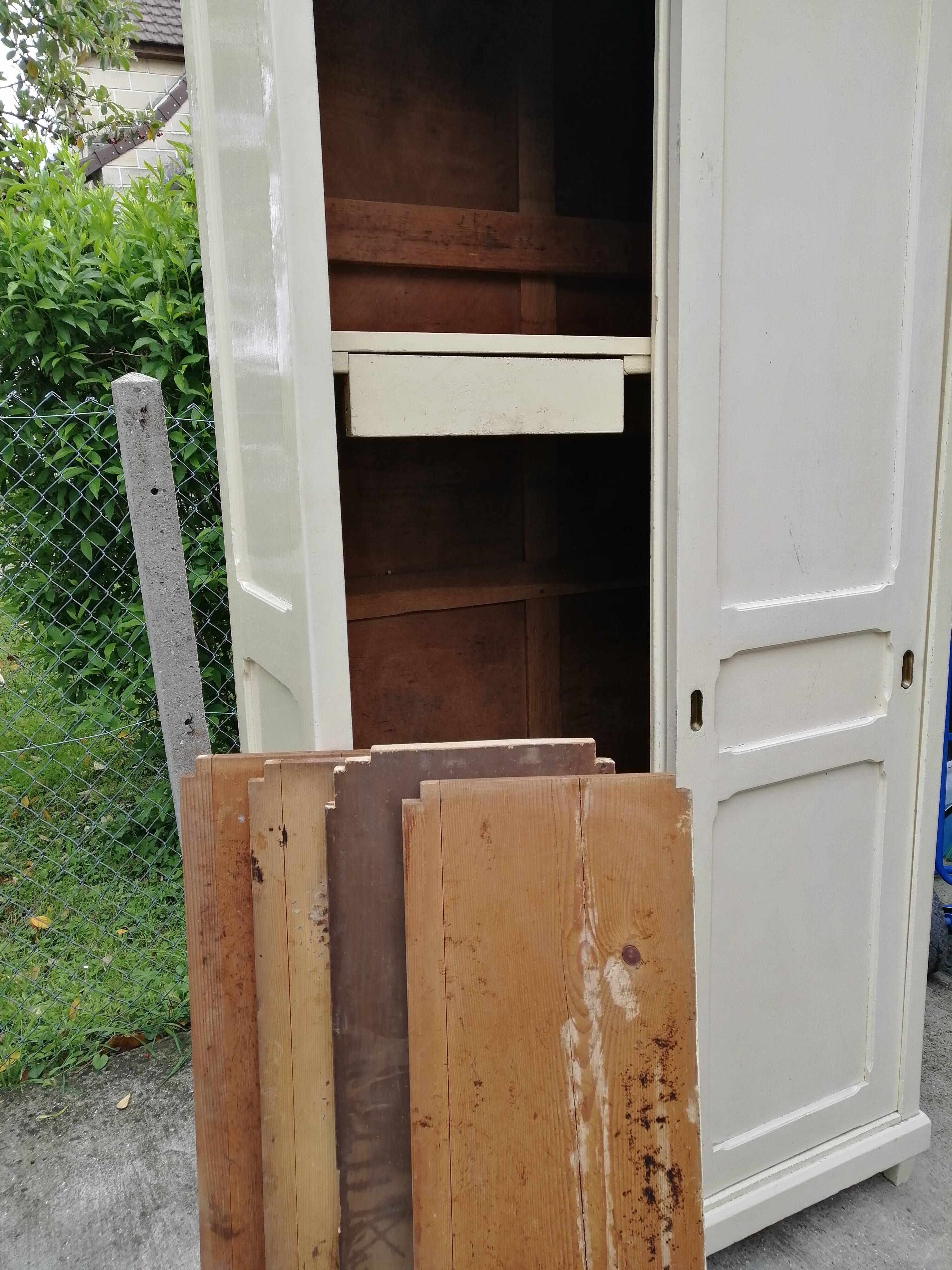 Large Parisian wardrobe sliding doors 50/60s