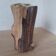 Vase Imitation Bois Mat Vintage