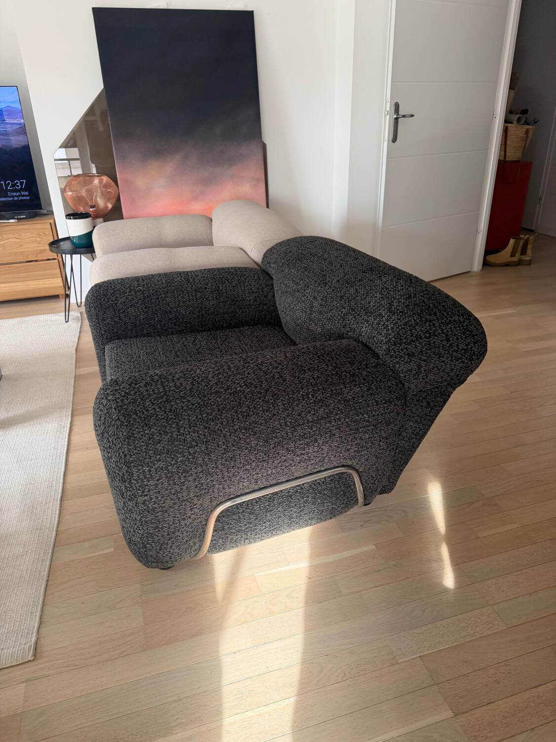 Italian tubular club chair 1970