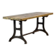 Industrial Table With An Old Pine Top